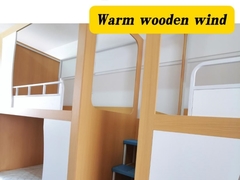 Di lokasi pemotretan pengiriman asrama karyawan