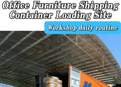 Pengiriman dan pemuatan perabot kantor di lokasi