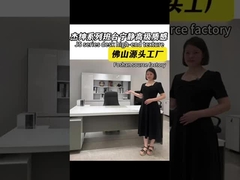 Meja berwarna putih dengan lemari yang melekat, meja eksekutif bos, ringan mewah kursi tunggal kantor des