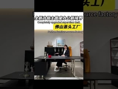 Meja bisnis, meja pengawas bos bergaya dengan lemari, meja giliran besar, meja komputer