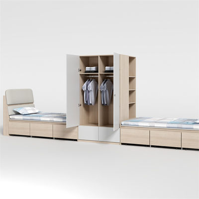 Beli Dukungan kustomisasi 2000 X 1200 X 960mm Apartemen Furnitur Mahasiswa Tempat Tidur Sekolah Asrama Dengan Tempat Tidur Meja online manufacture