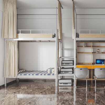 Beli Dukungan kustomisasi Kualitas Berkualitas Tinggi Dijamin Ukuran Penuh Hitam Warna Bunk Metal Frame Twin Bunk Bed online manufacture