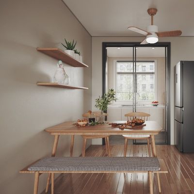 membeli Meja makan kayu modern, fungsional dan mudah dipasang untuk sebuah apartemen Dukungan kustomisasi online manufacture
