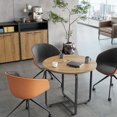 membeli Dukungan kustomisasi Desain modern kecil dan mudah dipasang negosiasi bisnis meja perabot kantor online manufacture