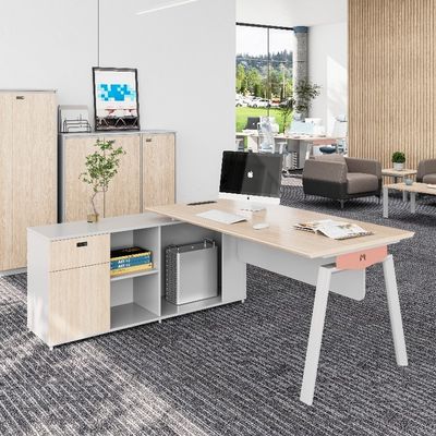 Beli Dukungan kustomisasi pabrik Foshan Myidea Modern 4 Orang Furnitur Kantor Workstation Meja Dengan Kaki Logam, Staf Eksekutif Modern Kantor Workstation Meja online manufacture