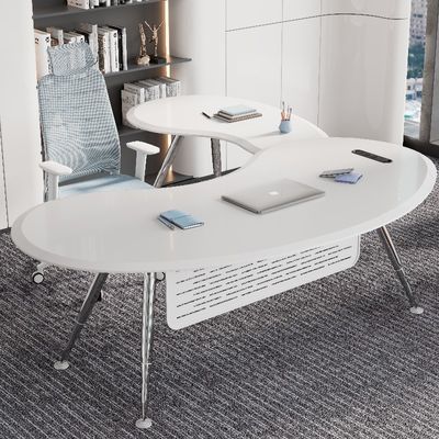 Beli White Snow Mountain Meja Dan Kaki Logam, Staf Eksekutif Modern Kantor Workstation Desk Dukungan kustomisasi online manufacture