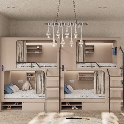 Beli Dukungan kustomisasi Apartemen Modern Tempat tidur kayu dengan alas sepatu Pengumpulan diperlukan Abu-abu / Perak online manufacture