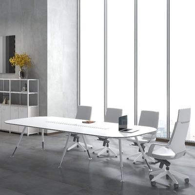 Beli Dukungan kustomisasi Meja Konferensi Modern Snow White Metal dengan 36 Pilihan Warna 3000*1400*760/3600*1500*760 online manufacture