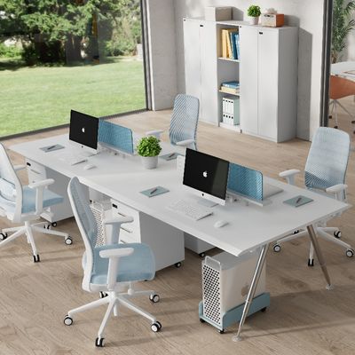 Beli Meja Kantor 4 Orang Partisi sederhana dan modern dengan lemari penyimpanan Dukungan kustomisasi online manufacture