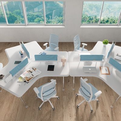Beli Dukungan kustomisasi Minimalis Modern Screen Divider Workstation Kantor Karyawan Meja 6-seater Ekstra tebal Custom-made online manufacture