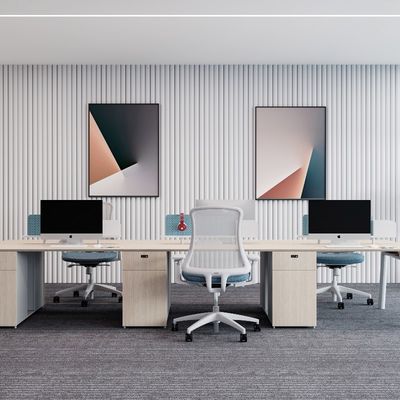 Beli Dukungan kustomisasi Furnitur Kantor Komersial Meja Staf Dua atau Empat Orang dengan Pisah Layar dan Lemari Arsip online manufacture