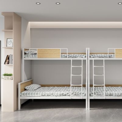 membeli Dukungan kustomisasi Kerangka besi yang kokoh Asrama Mahasiswa Tempat tidur untuk kamar tidur dan apartemen Daya tahan tinggi online manufacture
