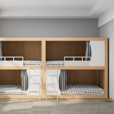 Beli Anak-Friendly Twin Baja dan Kayu Bunk Bed untuk asrama atau apartemen loteng Dukungan kustomisasi online manufacture