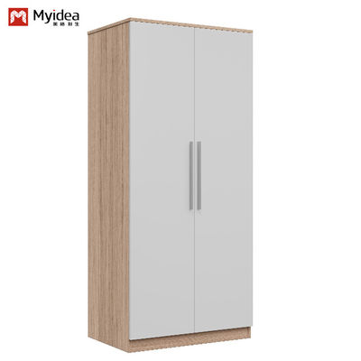 membeli Modern Desain sederhana Kamar Tidur Lemari Pakaian Dengan Gantung Tongkat Ruang penyimpanan yang luas Panel Furnitur Kayu Untuk Rumah Atau Ruang Tamu Dukungan kustomisasi online manufacture