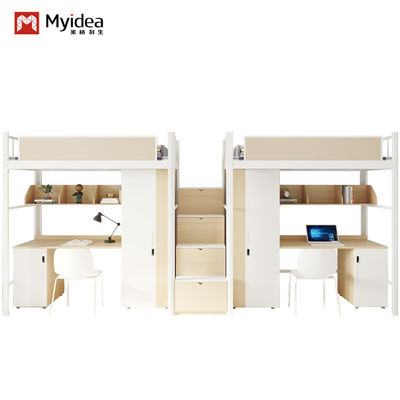 Beli Tempat Tidur Bunk Kontemporer Dengan Meja Untuk Sekolah Kamar Asrama Perabot Dukungan kustomisasi online manufacture