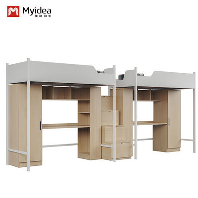 Beli Dukungan kustomisasi Tempat tidur apartemen mahasiswa yang indah dan praktis terbuat dari bahan kayu dan logam online manufacture