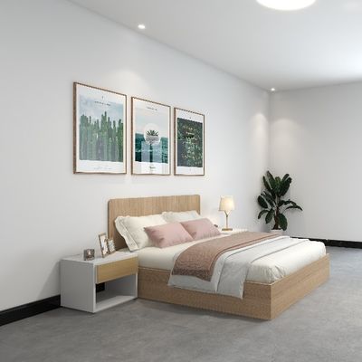 membeli Dukungan kustomisasi Nyaman Modern Minimalis Kayu Tempat Tidur Metal Frame tanpa Kasur untuk Asrama Sekolah Apartemen atau Hotel online manufacture