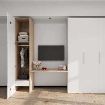 membeli Furnitur Kamar Tidur Modern Desain Sederhana Lemari Metal Dengan Gantung Tongkat Ruang penyimpanan yang luas Meja Tengah Ruang tamu online manufacture