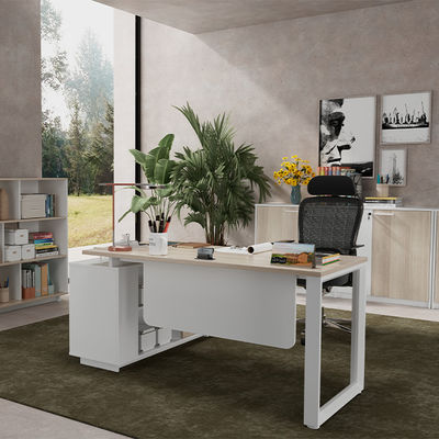 Beli Seri Meja Kantor Persegi Kaki Baja kustomisasi Kepala Besar Pengawas Meja Manajer Termasuk Furnitur Panel Lemari Tambahan online manufacture