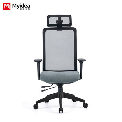 Beli Kursi Kantor Gaya Kayu Baja Net dengan Bantal Kepala dan Mesh Terintegrasi Ergonomis Kursi Berkaki Lima Bintang Dukungan kustomisasi online manufacture