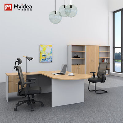 Beli Kantor yang sederhana untuk satu orang Kantor independen Meja besar W1600*D800*H750 MFC Gaya kayu Meja pengawas perabot kantor online manufacture