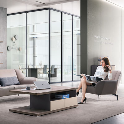 Beli Modern Tiga Orang Kantor Kulit Sofa Untuk Hotel Bisnis Resepsi Dan Ruang Resepsi online manufacture