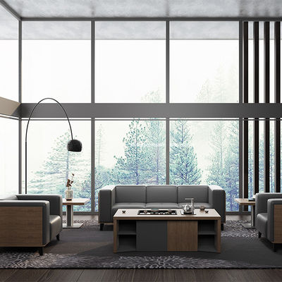 Beli Steel Base Modern Minimalis Modular Kombinasi Kulit Sofa Set untuk Ruang Istirahat Perusahaan Resepsi dan Negosiasi online manufacture