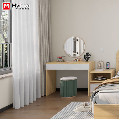Beli Disesuaikan Mirror Laci Meja dan Kursi Kombinasi, Kamar Tidur Meja Pakaian Kapasitas Beban 1000N Putih oleh Myidea online manufacture