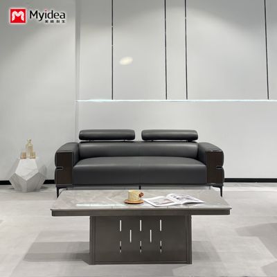 Office Sofa, Simple and Modern Business Office Sofa, Reception Area Leather Sofa Set for Guests and Talks