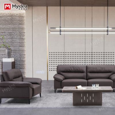 Beli Set sofa kantor rangka kayu solid mewah sederhana furnitur kantor bisnis mewah ringan sofa perpustakaan online manufacture