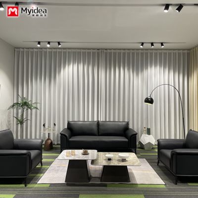 Beli Resepsi Minimalis Bisnis, Resepsi, Waktu Luang, Kantor, Sofa, Area Istirahat, Kombinasi Kantor Tiga Orang, Sofa Kulit online manufacture
