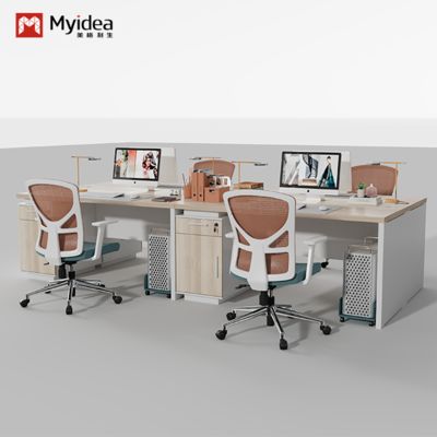 Beli Kombinasi Meja Kantor Staf Baru Dan Kursi, Sederhana Dan Modern, Meja Staf Meja Komputer 4/6/2, Meja Ganda 4 Orang online manufacture
