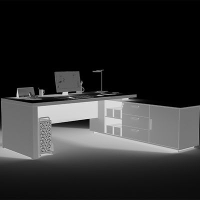 Office Desk, Boss'S Desk, Simple And Modern, CEO'S Desk, Office Furniture, Guangdong Light Luxury Manager'S Desk, Supervisor'S Desk