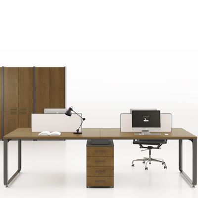 Myidea Industrial Style Office Desk Staff Workstation Screen Office Workstation Combination Simple and Modern