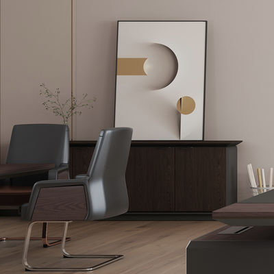 2400 * 450 * 855 chicken wing wood dark ammonia board edge cabinet file cabinet