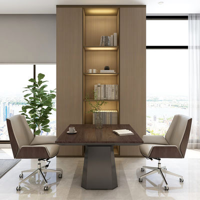 Nordic style small Square Wooden Conference Table for Training Reception Office Negotiation Elegant Wooden Negotiation Table Support customization