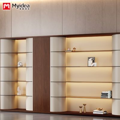 customization atmospheric，luxurious，office data cabinet，multi-layer floor to wall bookshelf，large capacity storage cabinet