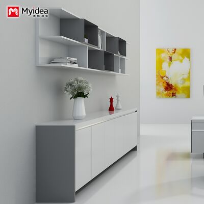 Beli Lemari arsip kantor, lemari gantung, lemari meja kantor yang dicat putih mengkilap online manufacture