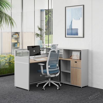 Beli Meja Staf Myidea Kustomisasi dengan Kabinet Penyimpanan, Gaya Layar, Kursi Tunggal, Kantor Sederhana dan Modern, Meja Komputer online manufacture
