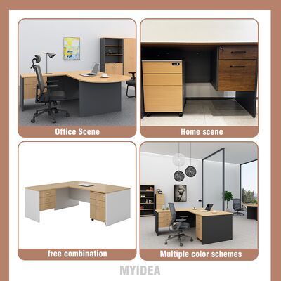 Company Office Independent Desk Hanging Cabinet Single Person Office Desk Board Computer Staff Desk Manufacturer Direct Sales