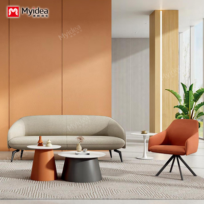 Beli Sofa Kantor Eksekutif Kulit Bubuk Ketahanan Tinggi Kelas Komersial, Bingkai Kayu Solid yang Kuat, Kursi Lounge Kulit Palsu untuk Kantor Profesional, Lobby atau Ruang Tunggu Klinik online manufacture