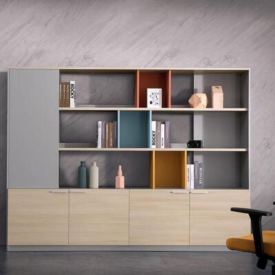 Beli Nordic Oak Color File Cabinet Cabinet Pameran Atas online manufacture