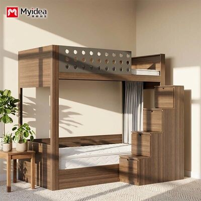 membeli Tempat Tidur Susun Kokoh dengan Tangga Penyimpanan Terintegrasi – Tempat Tidur Susun Ganda yang Ideal untuk Asrama Perguruan Tinggi dan Tempat Tinggal di Apartemen. online manufacture