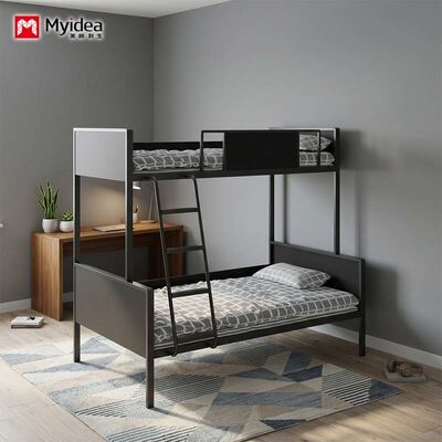 Beli Tempat Tidur Bunk Twin-over-Twin dengan Konstruksi Hibrida Baja dan Kayu Desain Modular Kuat untuk Apartemen, Asrama, dan Hotel. online manufacture