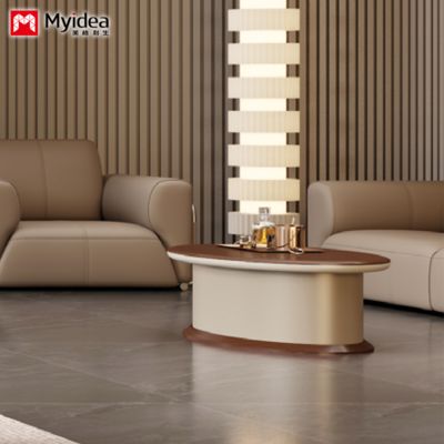 kustomisasi Meja Kopi Kantor Mewah Meja Resepsionis Modis untuk Negosiasi Furnitur Kantor Bergaya