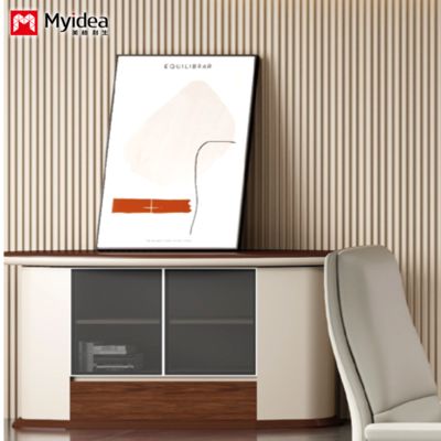 desain dinding ke lantai kustomisasi，lemari ruang tamu，lemari penyimpanan，lemari rendah，lemari teh praktis untuk penggunaan kantor dan rumah