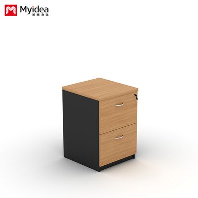 Kombinasi kustomisasi Lemari tetap yang dapat dikunci untuk kantor, Lemari rendah tepi meja sederhana dengan laci untuk menyimpan barang