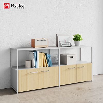 MYIDEA Klasik Dua Lapisan Cabinet Air Teh Perusahaan Kantor Tampilan Partisi Cabinet Dokumen Storage Cabinet
