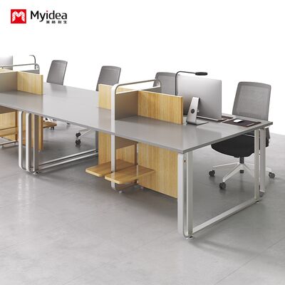 Meja Kantor, Staff Workstation, Modern Minimalis Screen Booth, 4 orang 6 orang Desk Office dan kursi kombinasi